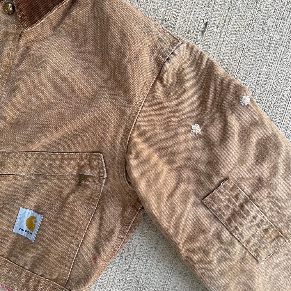 Carhartt brown cropped Detroit style work wear jacket - Picture 5 of 9